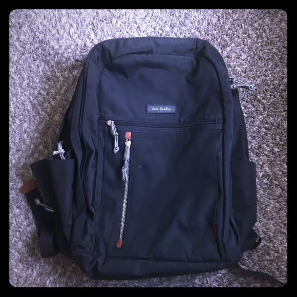 vera bradley backpack black with flowers